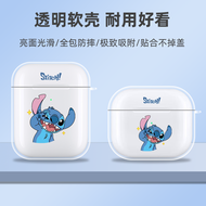 เคส AirPods ป้องกันกระแทกแบบใส สติชการ์ตูน