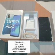 OPPO A53 RAM 4/128GB EX RESMI OPPO SECOND SEKEN BEKAS FULLSET NO MINUS