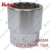 MATA 1/ 2" X 28MM 12PT KOKEN 4405M JAPAN 28 MM SOCKET SHOCK