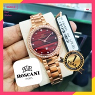 Authentic Roscani Rose Gold Watch E80  *Free Extra Strap *