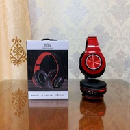 B39ชุดหูฟังบลูทูธแบบพับได้พร้อมเสียงเบสหนักไร้สายส่องสว่างติดตั้งที่หูฟัง