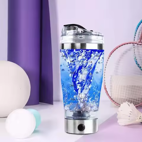 1pc Electric Mixing Cup Portable Protein Powder Shaker Bottle Mixer Bottle Protein Shaker Protein Cu