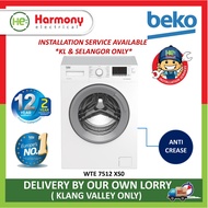 (FREE DELIVERY + INSTALL KL) BEKO 7kg WTE7512XS0 Front Load Inverter Washing Machine (Mesin Basuh ) 洗衣机