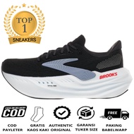 Sepatu Glycerin Brooks Black white Sepatu Running Pria