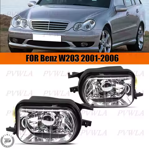 Front Bumper Fog Lights For Benz W203 C180 C200 C230 C240 C280 2001 2002 2003 2004 2005 2006 Fog Lam