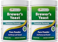 Best Naturals 2 Pack 100% Pure Brewers Yeast Powder - 16 oz - Supports for Increased Breast Milk Sup