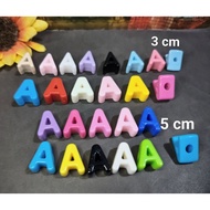 Large Hole Block Letter Beads 3 cm and 5 cm