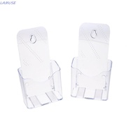 LAMUSE A6 Brochure Holder, Acrylic Clear Pamphlet Holder, Booklet Transparent Organizer Plastic Flye