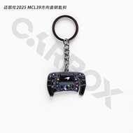 CarBox McLaren MCL39 2025 Norris Pairestri F1 Steering Wheel Keychain Fashionable Accessory for Car 