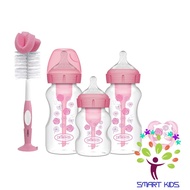 Gift Set of 3 Wide Neck Milk Bottles 150ml and 270ml + 1 Pacifier 0-6m + 1 Dr.Brown's Bottle Brush