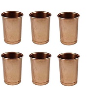 Copper Drinking Mug Set 6pcs