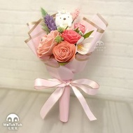 【浸禮花束/畢業花/謝師/生日禮物】角落生物白熊不織布玫瑰手作花