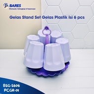 Plastic Glass Stand 6-stick Glass Holder/ 6-stick Glass Rack/ 6-piece Glass Stand/ TORRES Sunflower 