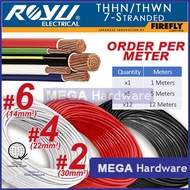 ROYU THHN/THWN-2 7 Stranded Wire (# 6, 4, 2) SOLD PER METER 14mm² 22mm² 30mm²