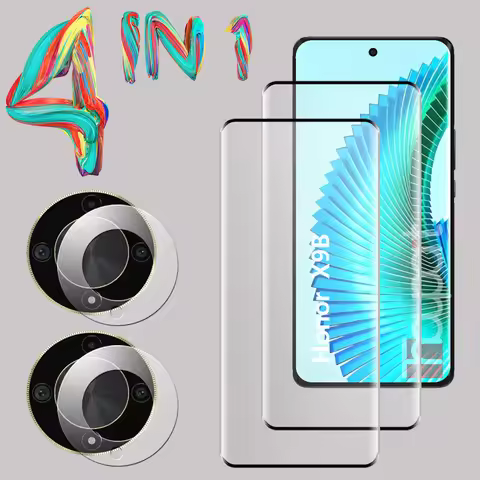 3D Tempered Glass For Honor X9A X9B Screen Protector Camera Lens Film Honor X9B Glass Protective