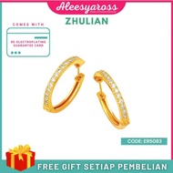 [ER5083] Subang ZHULIAN Gold Plated Earring Jewellery Subang Zhulian Original Subang Emas Zhulian