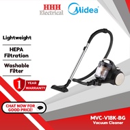 Midea 1800W Bagless Vacuum Cleaner MVC-V18K-BG with HEPA Filter Powerful Suction Washable Filter