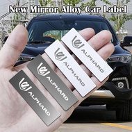 Alphard Mirror Metal Car Logo Stickers Label 3D Badge Decoration Label Car Modification Accessories 