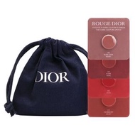 Dior 迪奧 藍星唇膏4色試色卡0.3g*4入(附束口袋)