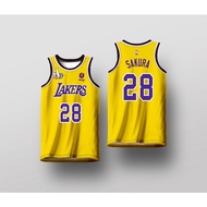 【Ready Stock】Outdoor Sports Lakers 88 YUNJIN Basketball Jersey 2024 New