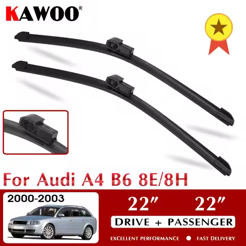 KAWOO Wiper Front Car Wiper Blades For Audi A4 B6 8E/8H October 2000 - Nov. 2003 Windshield Windscre