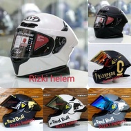 Helm full face KYT tt course+paket ganteng