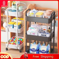 IKEA 3/4/5 Tier Trolley Multipurpose RackKitchen Storage Organizer Handle Basket Trolley Rack