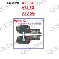 For OPPO A53 A72 A73 5G With IC USB Charger Charging Port Board Dock Plug Socket Jack Connector Flex