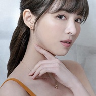 情人禮 京華鑽石 迪士尼公主系列 美女與野獸貝兒玫瑰花 鑽石耳環