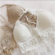 Fashionyjf Crochet Swimwear Boho Crochet Top Swimsuit For Beach Outfit Woman
