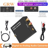 Digital To og DAC เครื่องขยายเสียงถอดรหัสเสียงดิจิตอล3.5มม. แจ็ค Coaxial Optical Fiber Digital To og Audio Rca Lr Converter