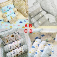 Baby Cot / Crib Bedding set with Cloud Bumper