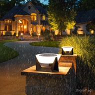 Outdoor Pillar Light Solar Wall Light Villa Gate Light Outdoor Floor Light Waterproof Pillar Light C