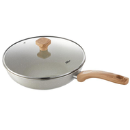 全城熱賣 - 小熊不沾鍋炒鍋家用麥飯石色炒餸鍋瓦斯瓦斯爐鍋平底鍋