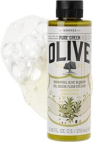 KORRES Shower Gel for Dry Skin, Moisturizing Body Wash Cleanser Made with Pure Greek Olive Oil, Hydr