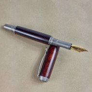 小葉紫檀太極鋼筆 /手工鋼筆/KOBE手工筆