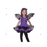 Halloween Costume Children's Costume Purple Batgirl cosplay Witch