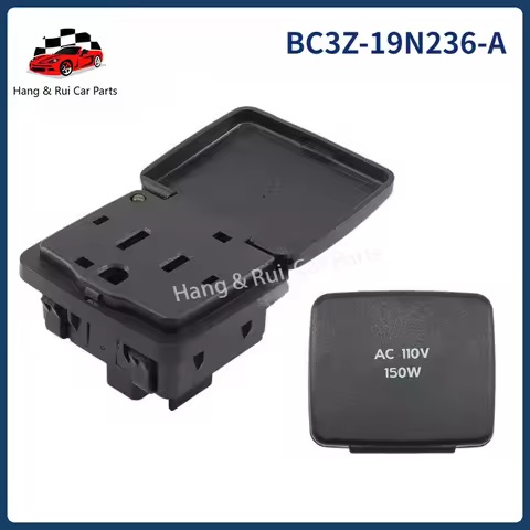 BC3Z-19N236-A New Center Console Rear AC Power Outlet Plug 110V 150W For Ford Expedition F150 F250 L