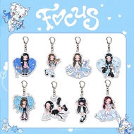 Hearts2Hearts《FOCUS》Cartoon Acrylic Keychain Bag Accessories Merchandise