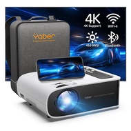 YABER Pro V8 4K Projector with WiFi 6 and Bluetooth 5.0 450 ANSI Outdoor Projector Portable Home Video Projector NickClarag