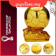 21cm 2022 Qatar Ballon d'or Trophy Ornament Memorabilia Souvenir Football Soccer Gift
