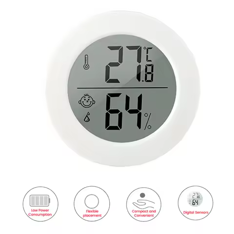 LCD Digital Thermometer Hygrometer Fridge Freezer Temperature Humidity Sensor Tester Meter Celsius F