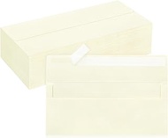 100 Pack #10 Business Envelopes, Ivory Standard Envelopes Self Seal, Letter Size Business Mailing En