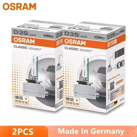 OSRAM Xenon HID D1S/D2S/D3S/D4S 66140/66240/66340/66440 CLC 4200K Warm White Car Headlights, Pair