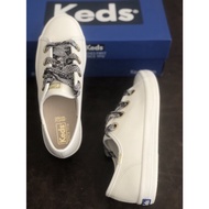 [2024 LATEST]KEDS2024 spring new leather white shoes snake pattern canvas silk laces KicKEDStart casual shoes hot sale