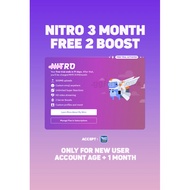 Discord Nitro 3 Month + 2x Server Boost | 100% Working