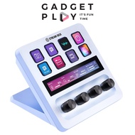 [Bangkok Express] Elgato Stream Deck + White Audio Controller + LCD Screen For Podcast Games