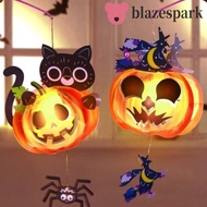BLAZESPARK Halloween Pumpkin Lantern, Handmade Luminous Halloween Lantern DIY, Festival Supplies DIY