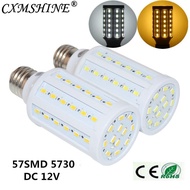 【☊HOT☊】 WIOJJ SHOP E27 B22 E14 E26 Dc12v 57smd5730 Led Corn Lamp Light Bulb Spotlight 12w Corn Bulb Lamp White/warm White