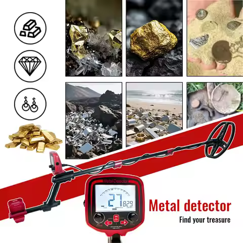 Underground MD860 Metal Detector Gold Treasure Hunter Professional High Sensitivity Waterproof Coil 